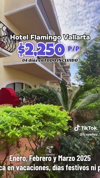 🔥🔥 Oferta de Locura 🔥🔥 Hotel Flamingo Vallarta, 04 dias $2,250 en plan Todo Incluido Reservaciones 📲55 4135 9107 #ofetasviajes #hotelestodoincluido #vallarta #flamingovallarta #promocionesviajes #vacaciones #vacacionesvallarta #vacacionesmexico Precios sujetos a disponibilidad y cambios
