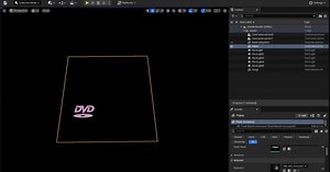 Bouncing DVD Logo Animation Set Up in Unreal Engine 5