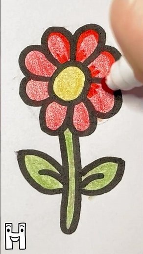 Easy Flower Drawing Tutorial 🌼 | Step by Step for Beginners