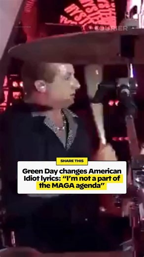 Ahead of tonight’s Super Bowl, Green Day performed their iconic song, American Idiot, with updated lyrics calling out the Trump administration and MAGA movement. | COURIER