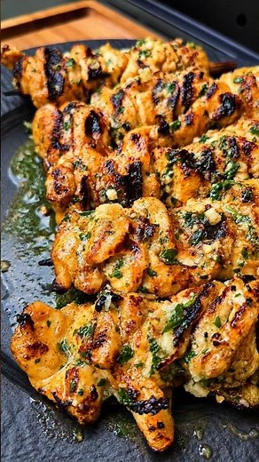 ‼️🧄Knoblauch-Hähnchen-Spieße – saftig, würzig & einfach vom Grill‼️Saftig, würzig & richtig 😋