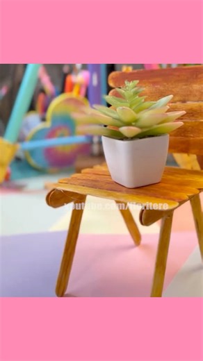 Mini Silla 🪑 hecha con palitos de paleta 😍😍 #diy #floritere #manualidades | Floritere Manualidades y Más