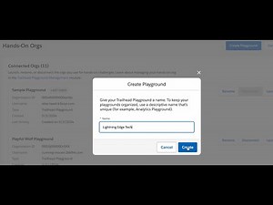 How to Create Trailhead Playground