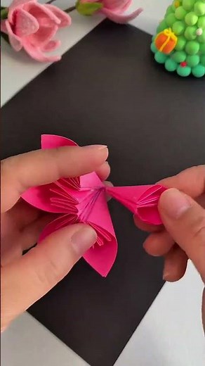 Origami Kusudama Flower Ball Tutorial-Paper Flower Sphere with Tassel-DIY Hanging Decoration#origami
