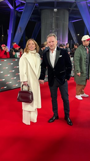 Christian Horner and Geri Halliwell at Red Bull Racing Event