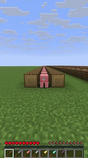 Minecraft Spears vs. Pigs: Wood to Netherite Challenge