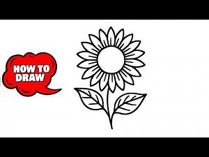 How to Draw a Sunflower Step by Step 🌻 | Easy Drawing Tutorial for Beginners
