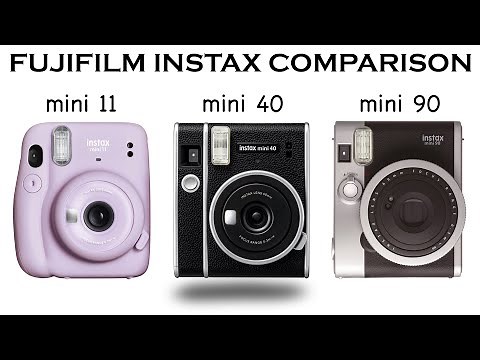 FUJIFILM INSTAX Mini 40 vs. Mini 11 vs. Mini 90 - Comparison Overview
