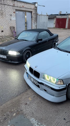 Two BMW E36 are better than one. 💣 #bmw #e36 #cabrio #driftcar #bestcar