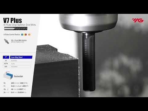 YG-1 Cutting Tools | [Milling] V7 Plus Chip Splitter_for Steels, Cast Iron and Stainless Steels