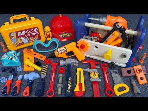 15 Minute Satisfying Unboxing Repairman Chainsaw Power tools Playset ASMR | Toy Review