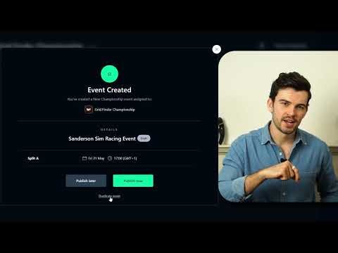 How to Create Championship Events For Your Sim Racing League on Grid Finder