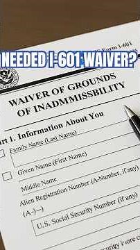 What Is Form I-601? Waiver of Inadmissibility Explained #i601a #waiver #uscis #greencard