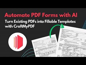 Turn Existing PDFs into Fillable PDFs with a PDF Generation API | CraftMyPDF