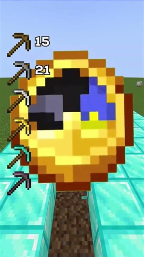 Spitzhacken vs Diamondblock #minecraft #shorts