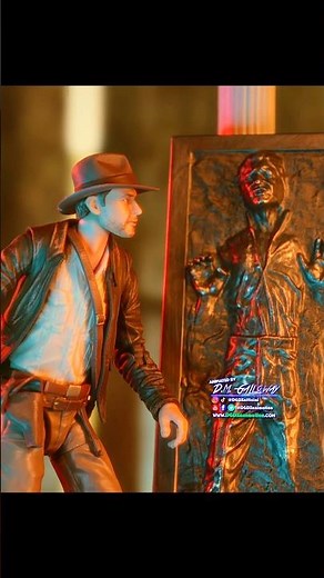 INDIANA JONES saves HAN SOLO 💥 #stopmotion #animation #starwars #indianajones #harrisonford