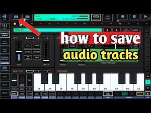 G-Stomper Lovers. How to save audio tracks. g stomper music Daw on android.