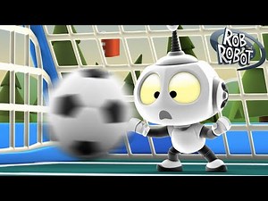 Rob Practices his Soccer Skills on Soccer Planet ⚽🥅 | Rob The Robot | Preschool Learning