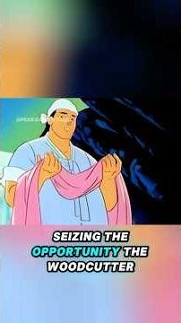 The woodcutter stole the fairy's clothes.
