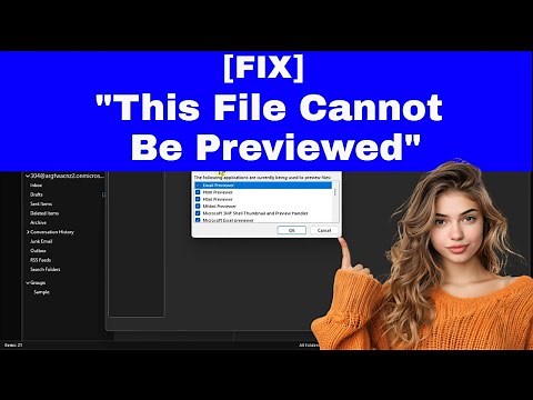 [FIX] Outlook Error: "This file cannot be previewed because there is no previewer installed for it"