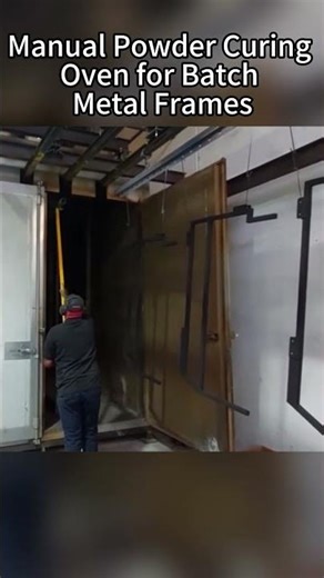 Manual Powder Curing Oven for Batch Metal Frames