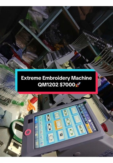 💥 Take your embroidery business to the next level with the Extreme Embroidery Machine QM1202 $7000! 💥 ✅ High speed & precision stitching – perfect for bulk orders ✅ Dual heads – work on two designs at once and double your output ✅ User-friendly touch screen – easy to operate, even for beginners ✅ Durable & reliable – built for long hours of production ✅ Professional results – clean, detailed embroidery on all fabrics Invest in quality, efficiency, and performance — get the QM1202 today! 📍Zimb