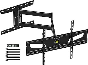 FORGING MOUNT Long Arm TV Wall Mount - Height Adjustable 35.8" Extension Corner Bracket for 37-80" TVs, Full Motion Articulating Mount, Max VESA 600x400mm, 99LBS Capacity