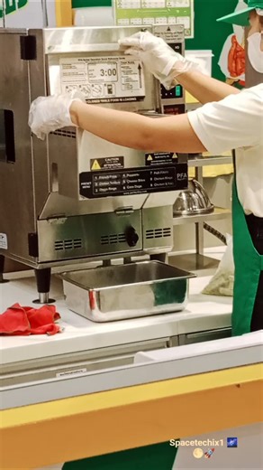 Automatic deep fryer machine working.#spacetech ‪@SpaceTechIX1‬