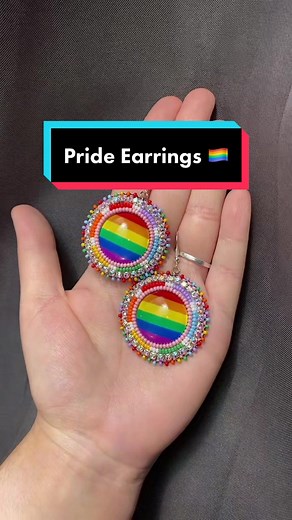 Pride Earrings 🏳️‍🌈 #metis #indigenous #indigenoustiktok #metisartist #metisart #nativetiktok #native #nativetiktoks #fyp #diyproject #pride #pride2023 #prideparade #pridemonth🏳️‍🌈 #lgbtq #lgbtqally
