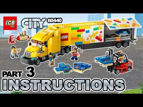 LEGO City Yellow Delivery Truck 60440 – 4K Build Instructions Slideshow (Part 3 of 3)