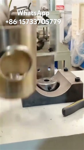 Circular pipe punch tee machine #factory #cncmill #machine #wood #cnc