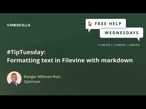 #TipTuesday: Formatting text in Filevine with markdown