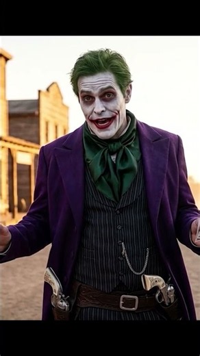 What if Batman was a western cowboy outlaw in a shootout with Joker? #batman #joker #dccomics
