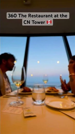Experience Toronto from every angle 🌆 | CN Tower 360° Restaurant Time-Lapse✨🇨🇦
