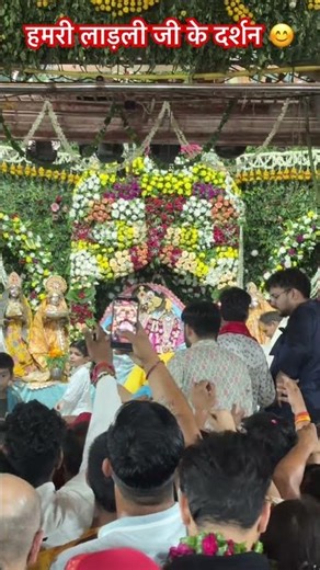 हमरी लाड़ली जी के दर्शन बरसाना #barsanamandir #krishna #shyam #short#viralshort #vlog