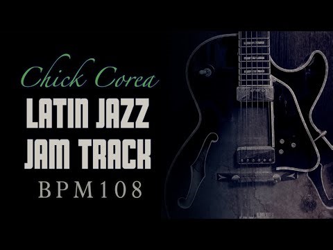 Chick Corea Style - Latin Jazz Backing Track in Eb Minor / Solo Start 0:55~