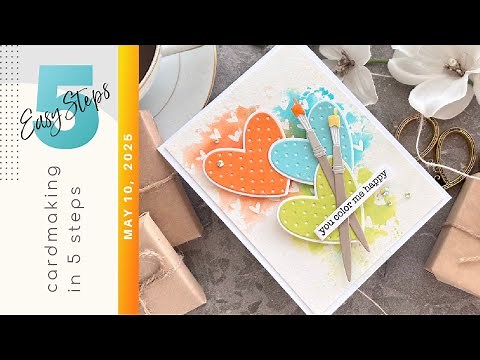 CARDMAKING IN 5 EASY STEPS | Plus a BONUS Card