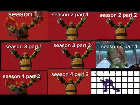 Teenage Mutant Ninja Turtles 2012 intros comparison (slow & reverb)