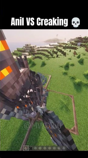 Minecraft Anvil Vs Creaking 💀#minecraft #shorts #herobrine