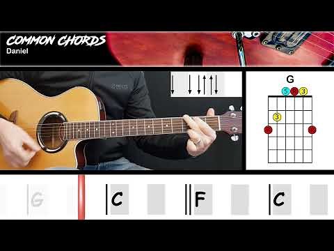 Daniel (ver2) - Elton John | EASY GUITAR LESSON | Scrolling Chords & Lyrics