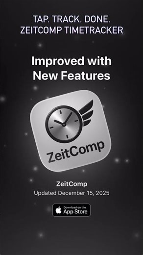 ZeitComp- One Tap TimeTracker