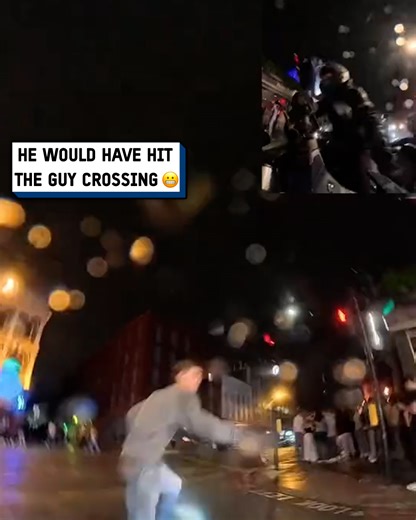 It's a miracle I was there to stop him 😱⚠️ #motorcycle #driver #fail | UNILAD Tech