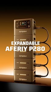 💥 Black Friday Deal: $689 with code P280FB. ⚡ From P210 to P280 - more power, more freedom. 📣 Meet the next-gen AFERIY portable power station. With 2800W output and expandable capacity up to 10,240Wh, the new P280 delivers longer backup, stronger performance, and more possibilities for your home, RV, and outdoor life. 👍 Built on trusted P210 tech - now stronger, smarter, and longer-lasting. ✅ 2800W Output — Run fridges, tools, appliances & more ✅ Expandable to 10,240Wh for extended home backu