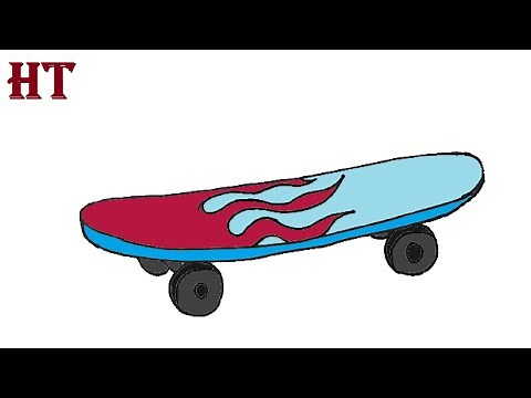 How to Draw a Skateboard Easy for Beginners