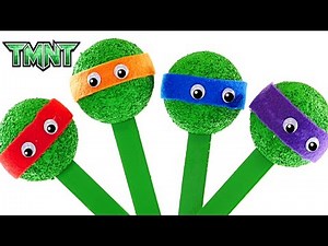 Teenage Mutant Ninja Turtle Puppets Do It Yourself TMNT Learning at DCTC Summer Camp!