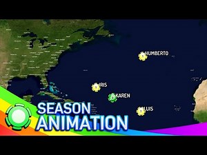 1995 Atlantic Hurricane Season Animation (ThePhoneExpert)