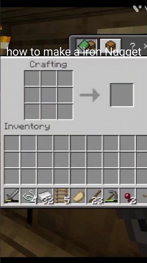 Minecraft how to make a iron Nugget