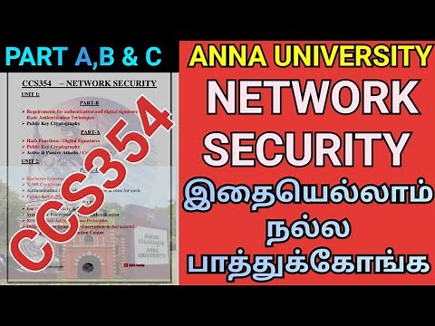 Network Security Important Questions Anna University | CCS354 | Engineering Network Security #ccs354