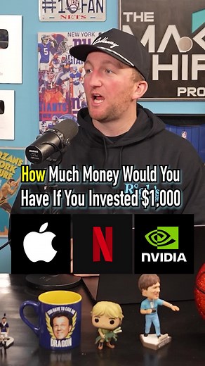 How Much Money You Could’ve Made Of These Stocks! #fyp #apple #nvidia #netflix #stocks
