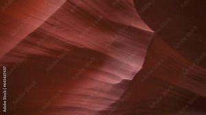 Antelope Canyon for Background - Impressive Rock Formations in Page Arizona Creating Labyrinth, Abstract Pattern Sandstone Walls and Beams of Sunlight